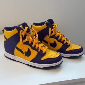 Nike Dunk High Retro ‘Lakers’ youth size 6.5